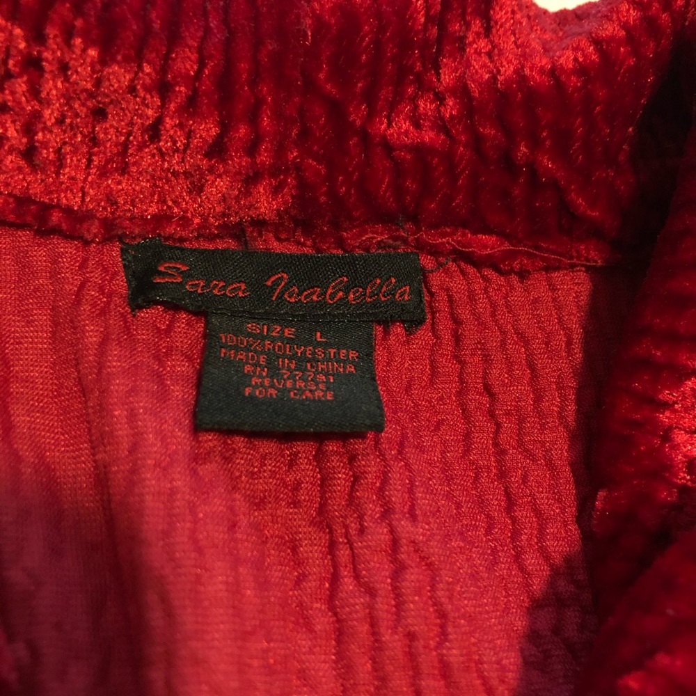 Red polyester jacket - Picture 2 of 2
